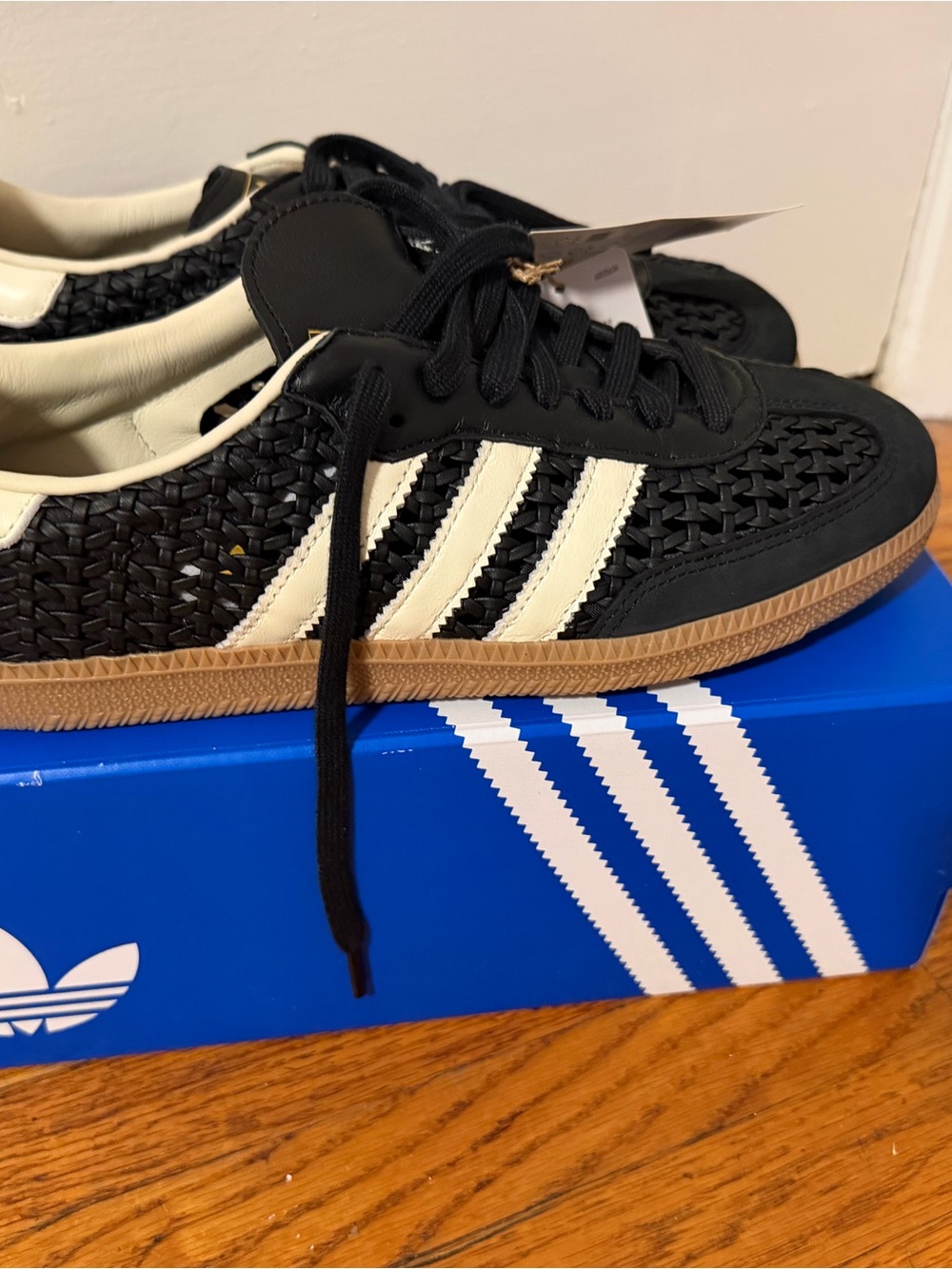 Adidas Samba Woven Black Cream Gum Women’s Sneakers